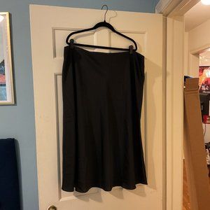 J.Crew Black Gwyneth slip skirt